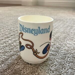 Vintage Disney Disneyland Fireman Mickey And Goody Kids Cup